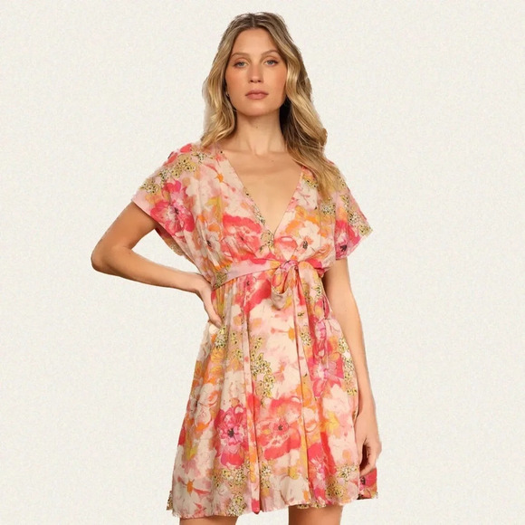 Free  People Freddy Tie Mini Dress - Women’s XS - Picture 10 of 12